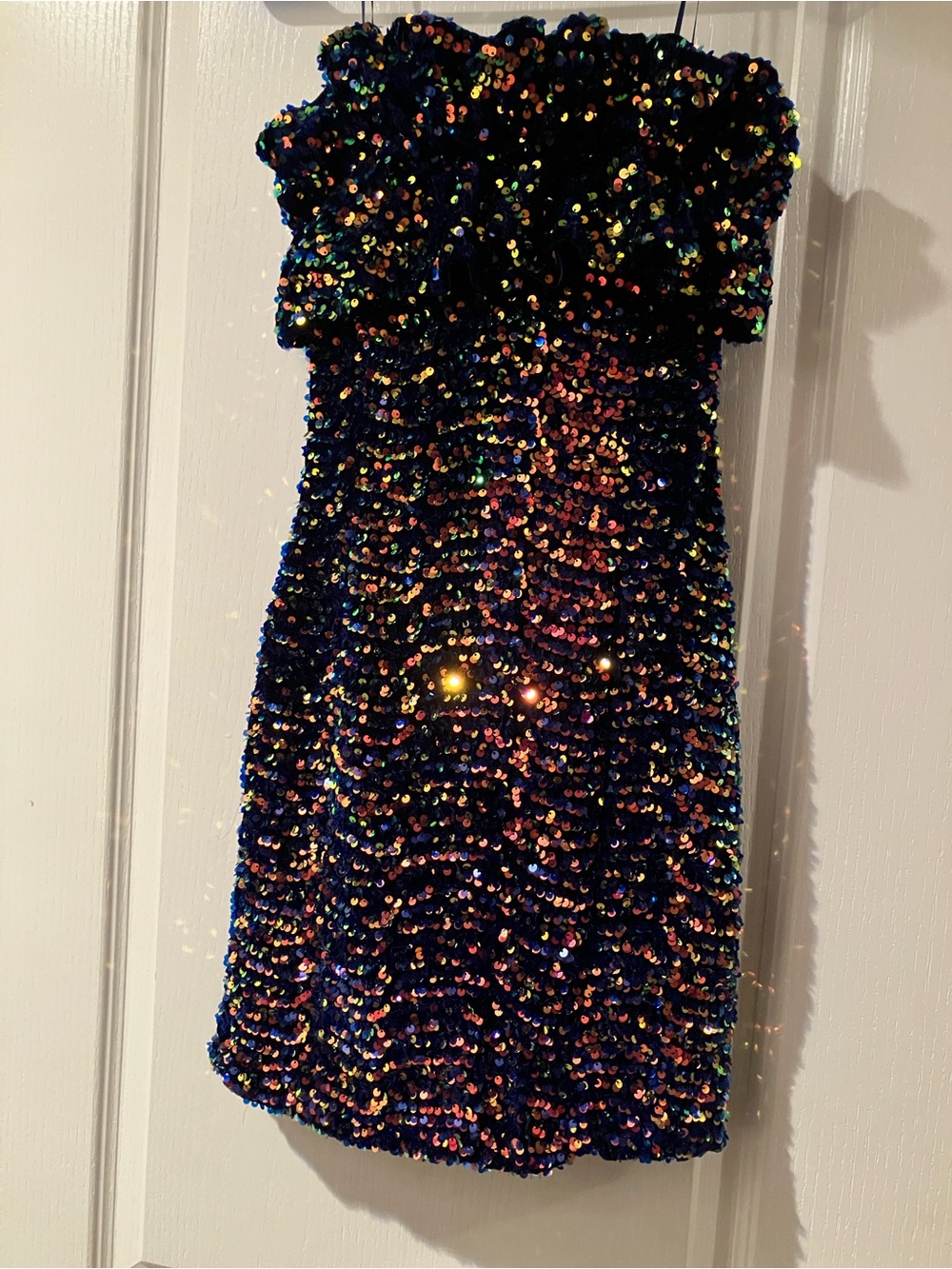 Strapless Sequin Party Dress